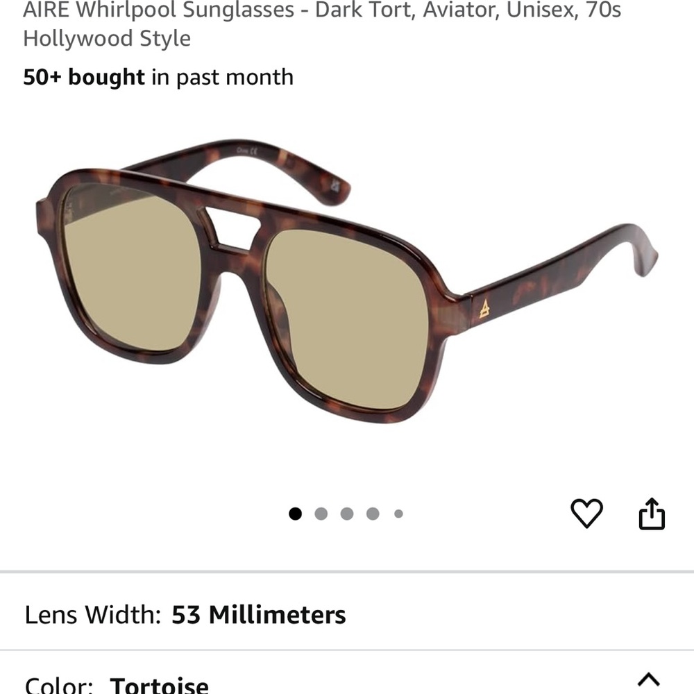 Aire Whirlpool Tortoise Sunglasses Aviators